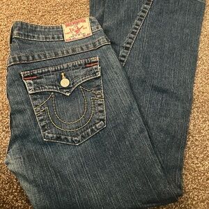 True Religion Women's Classic Blue Boot Cut Jeans